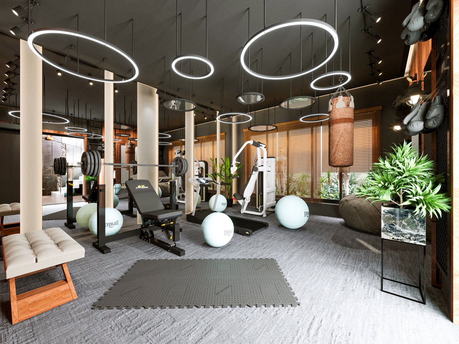 fully equipped gym