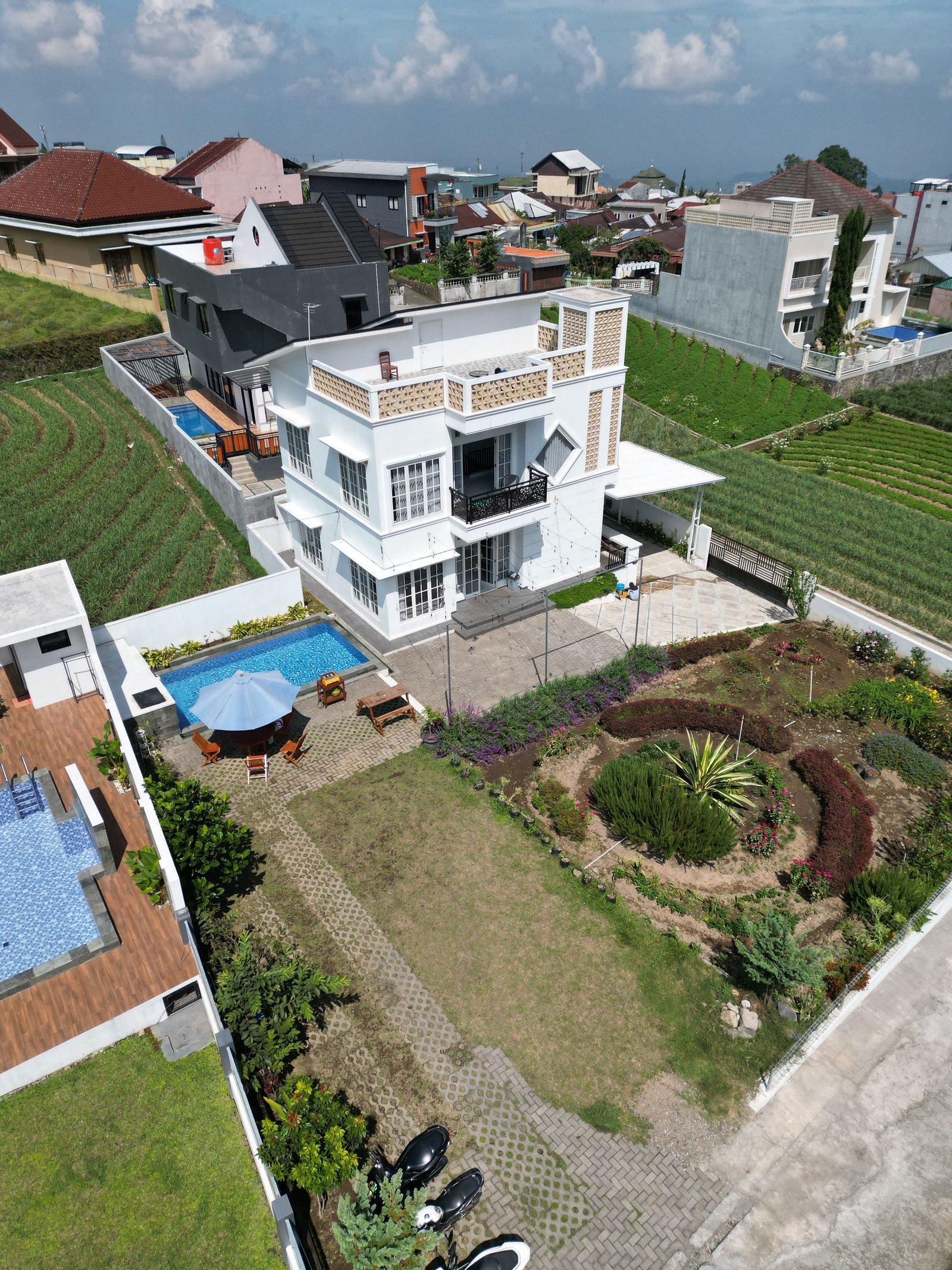 landscaped gardens